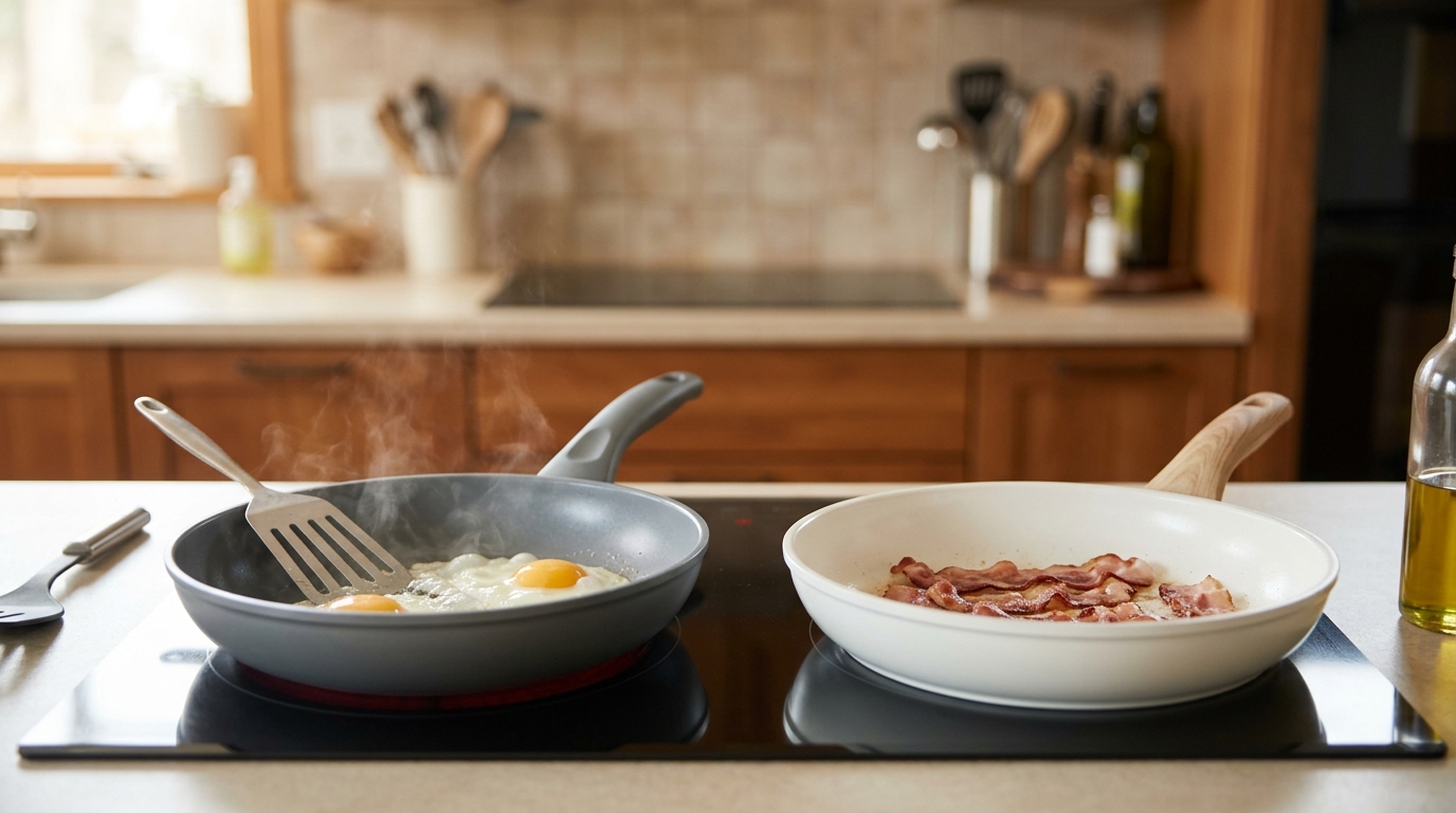 Nonstick Cookware on Amazon: PTFE vs Ceramic, Heat Limits, and the ‘Safe Use’ Checklist Most People Skip
