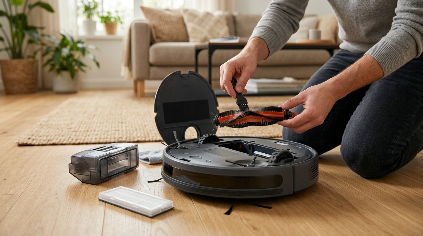 Robot Vacuum Maintenance: The 10-Minute Weekly Routine That Prevents Clogs, Smells, and Bad Mapping